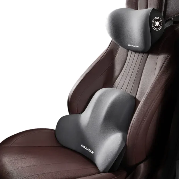 Oreiller de Nuque et Coussin Lombaire pour Siège de Voiture